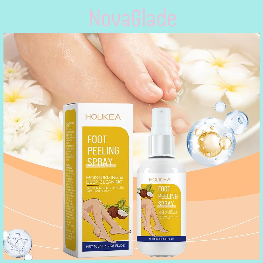 Houkea Exquisite Foot Exfoliating Spray For Gentle Cleansing And Softening Skin