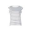 Summer Women Sleeveless Striped T-shirt O Neck Print