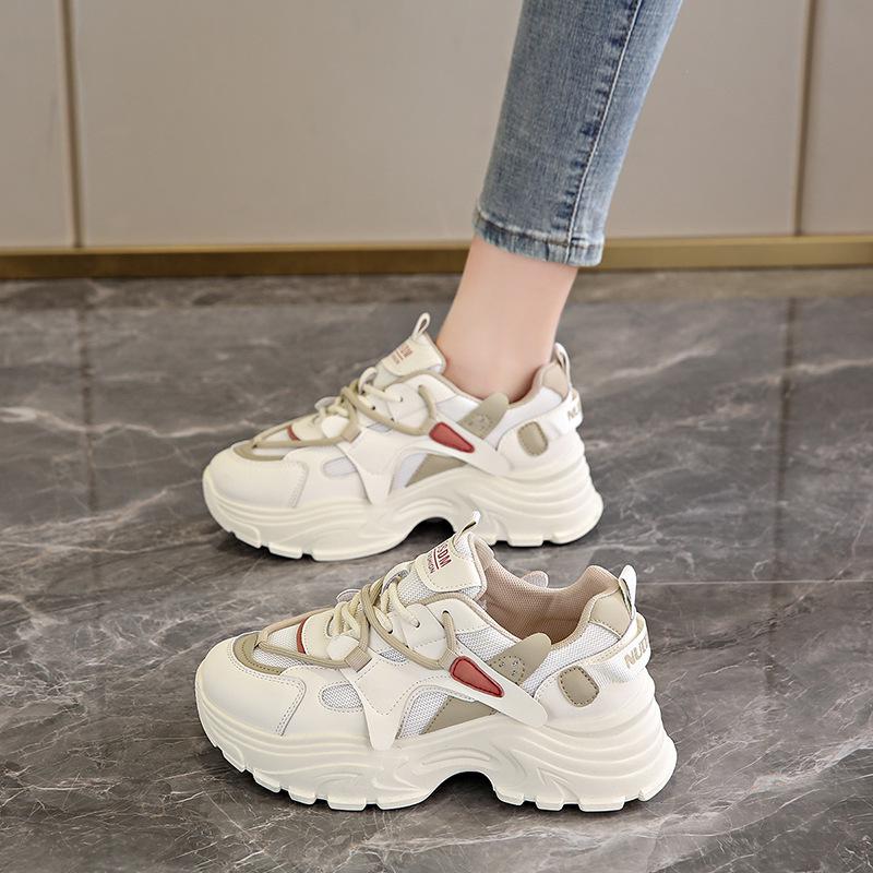 

Женские кроссовки Maillard на весну/осень 2024 года: Универсальные, Толстая Мягкая Подошва, Дышащие Кроссовки 39 бежевый