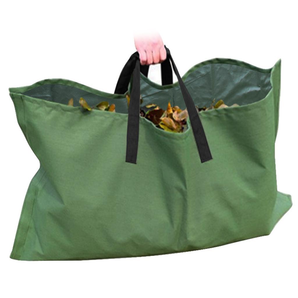 Multipurpose Garden Debris Bag Oxford Cloth Yard Waste Bag Wear Resistant Grass Catcher with Reinforced Carry Handles