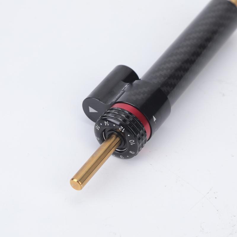 Adjustable Motorcycle Steering Damper Stabilizer for Tunable Resistance, Short 252 Mm Cylinder with Eyelet Connections for Commuting and Winding Roads