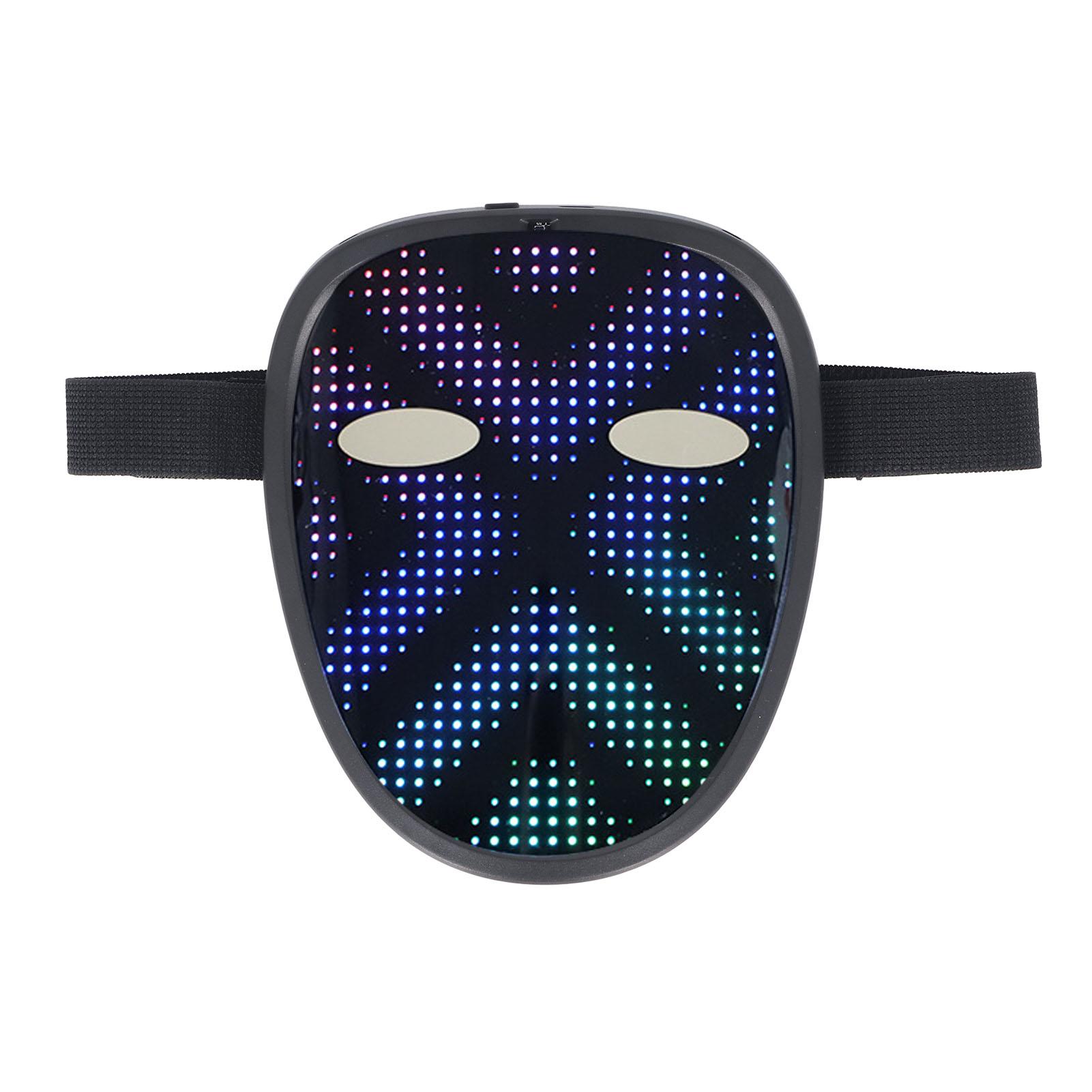 

Костюм со светодиодной подсветкой для лица 28x32 пикселей, 30 изображений, 40 анимаций, трансформирующийся чехол для лица