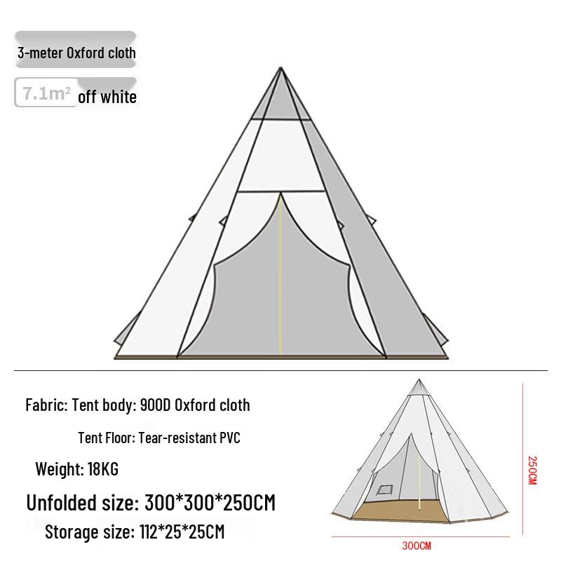 

Shenbing Yeren Valley Outdoor Pyramid Camping Teepee Tent