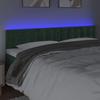 VidaXL Tête de Lit à LED Meuble de Chambre à Coucher Accessoire de Lit Double Tête de Cadre de Lit Intérieur Vert Foncé 3122109