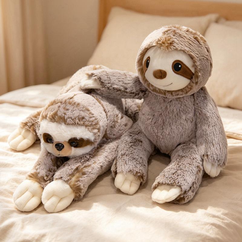 1Pc 2232Cm New Plush Sloth Plush Toys Cute Sitting Lying Sloth Plushie Stuffed Soft Animal Doll