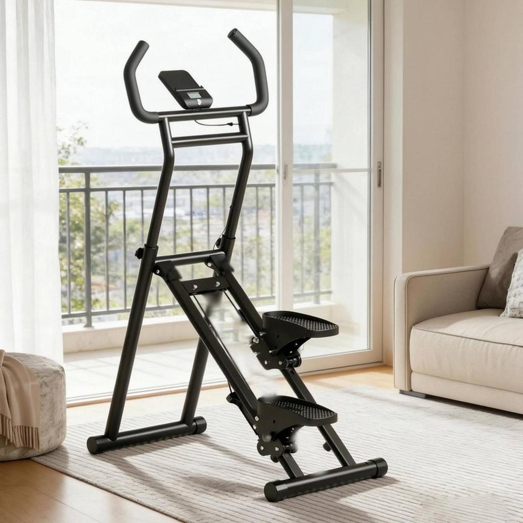 Adjustable Stepper Fitness Trainer Home Stair Climber Cardio Exercise Machine