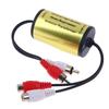 2Pcs RCA Audio Noise Filter Suppressor Ground Loop Isolator For Car AMP Stereo