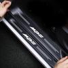 Car Door Sill Protective Sticker Carbon Fiber Leather Threshold Strips for MPS Logo Trunk Bumper Scratch Guards Decals