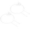 2Pcs Butterfly Garden Climbing Trellis Beautiful Iron Plant Trellis for Decorative Potted Climbing Vines Flowers Round