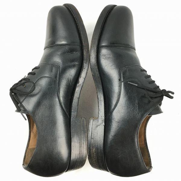 HEINRICH DINKELACKER Vintage Straight Tip Business Shoes Black Size 8 / 26.5cm(USED)