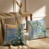Beautiful Warm Landscape Paintings Pillow Case Printed Brushed Fleece Pillow Baby Skin-Touch Eco-Friendly Dye-Sublimat