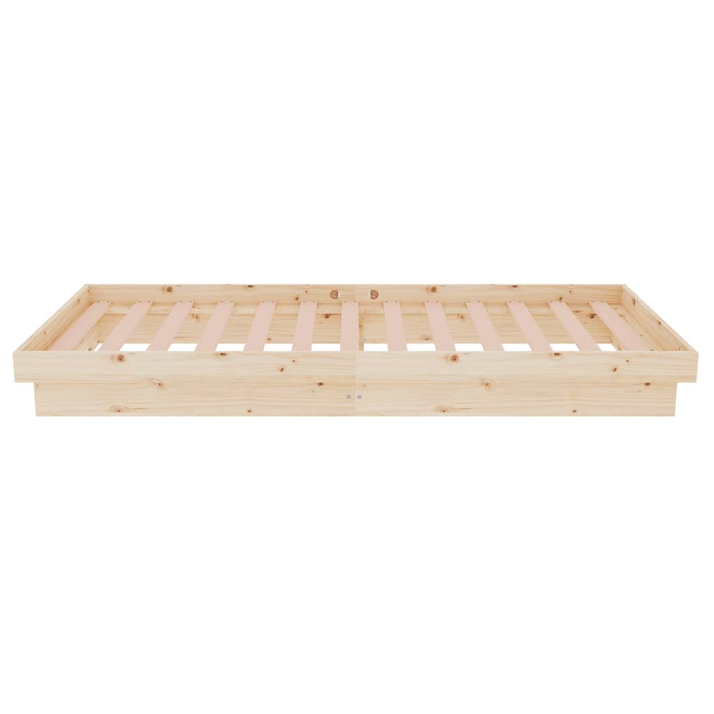 Vidaxl Rama Łóżka, Lite Drewno, 75X190 Cm, Pojedyncza