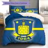 Brøndby IF Bedding Quilt Set Quilt Cover Pillowcase Home Decoration Birthday Gift (1 * Duvet Cover + 2 * Pillowcase, Without Core)