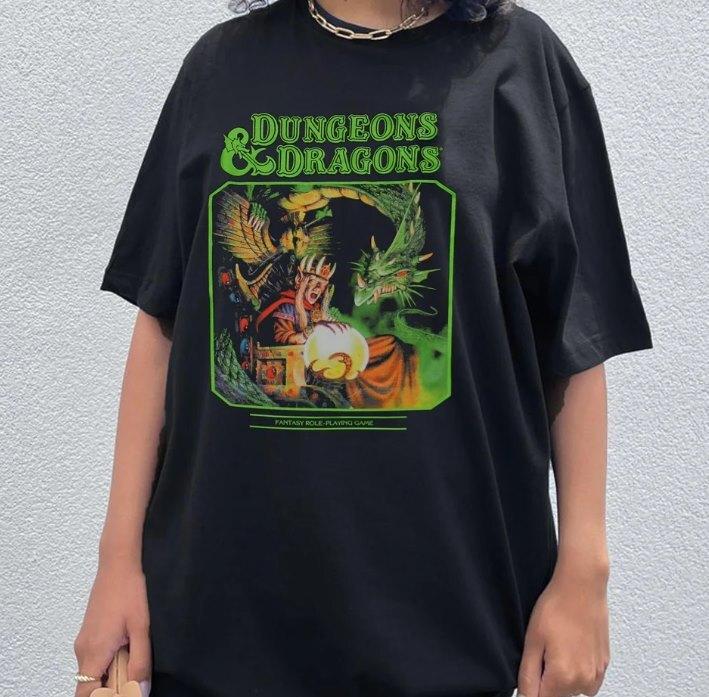

Dungeon Dragon Vintage Inspired Tee, DnD Shirt 4XL