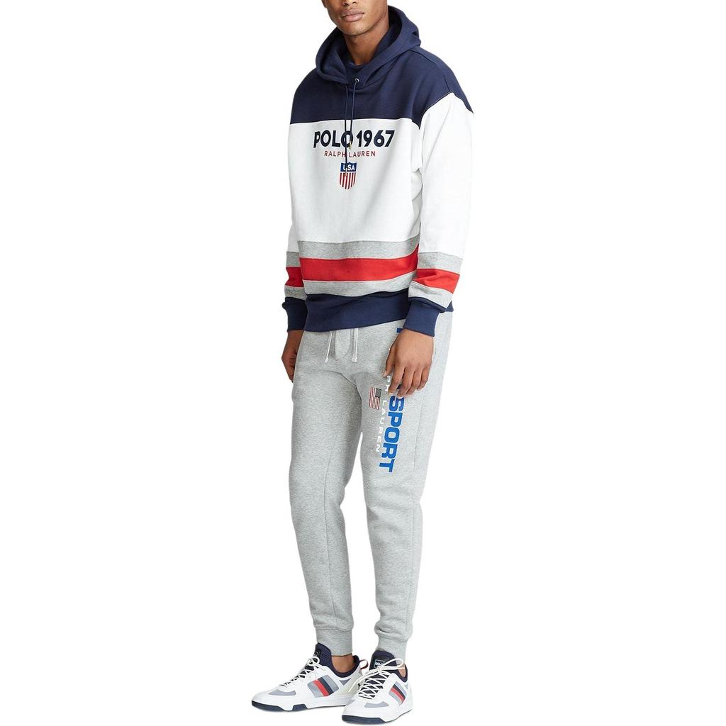 Polo Ralph Lauren Logo Appliqué Pullover Hoodie Long Sleeve Sweatshirt Men Hoodies 710781175-001