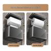 Punch-Free Wall-Mounted Waterproof Toilet Paper Holder with Storage Rack
