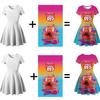 Custom Anime-Themed Girls' Skirts & Dresses from Your Image
