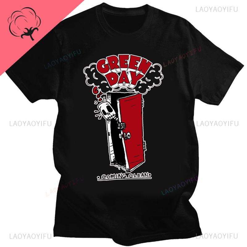 Green Day American Idiot Albuum Cover Tshirts Unisex Women Oversized Tshirts Novelty Funny Streetwear Summer Comfortable Tee