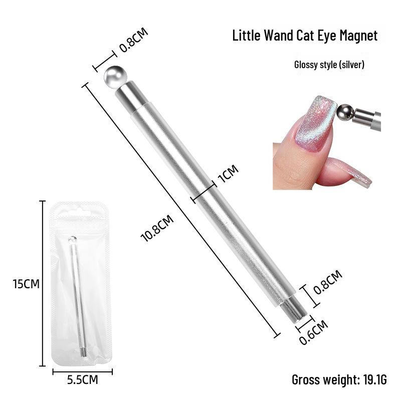 Dual-Head Magnet with Strong Suction for Cat Eye Nail Gel Polish