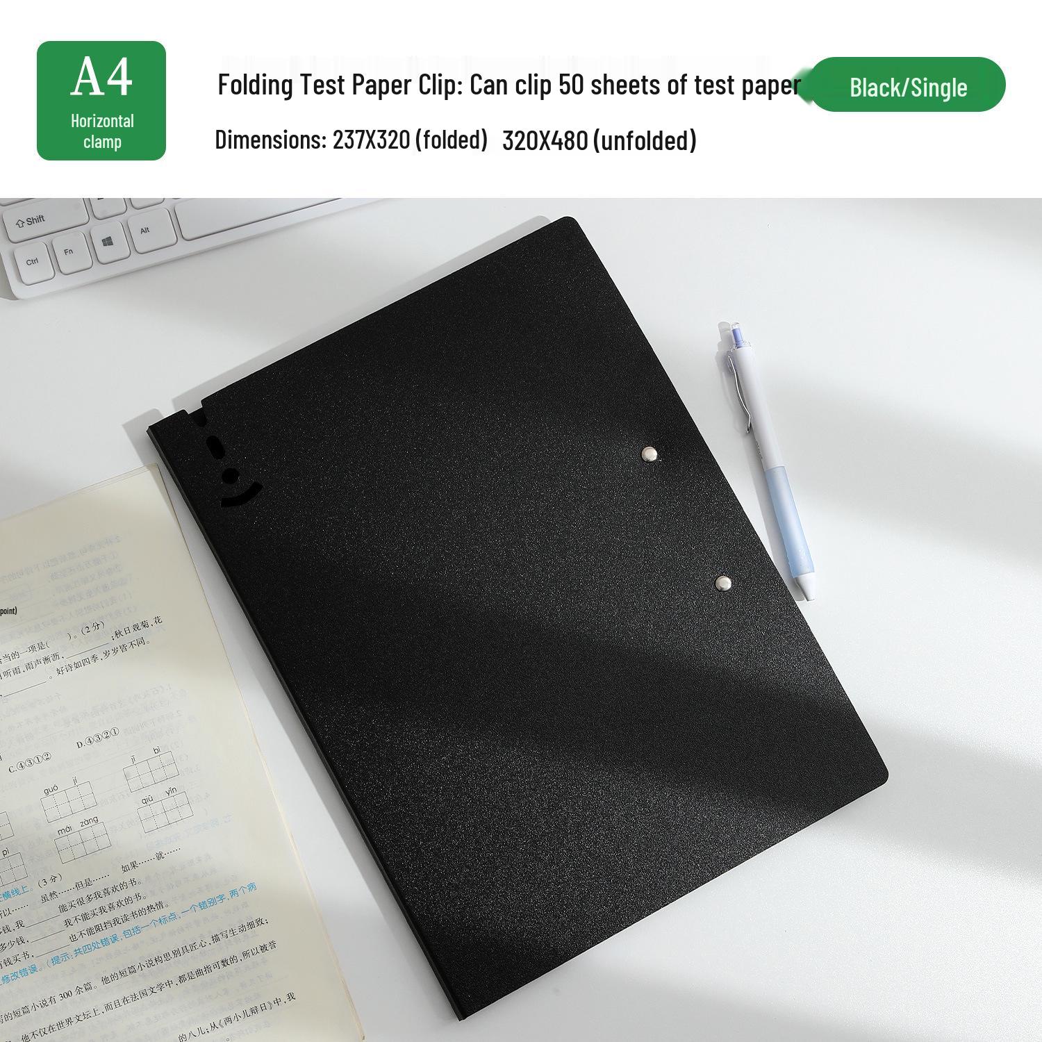 A4 Multi-functional Clipboard & Storage Folder - Waterproof, Oilproof, Large Capacity for Student Use