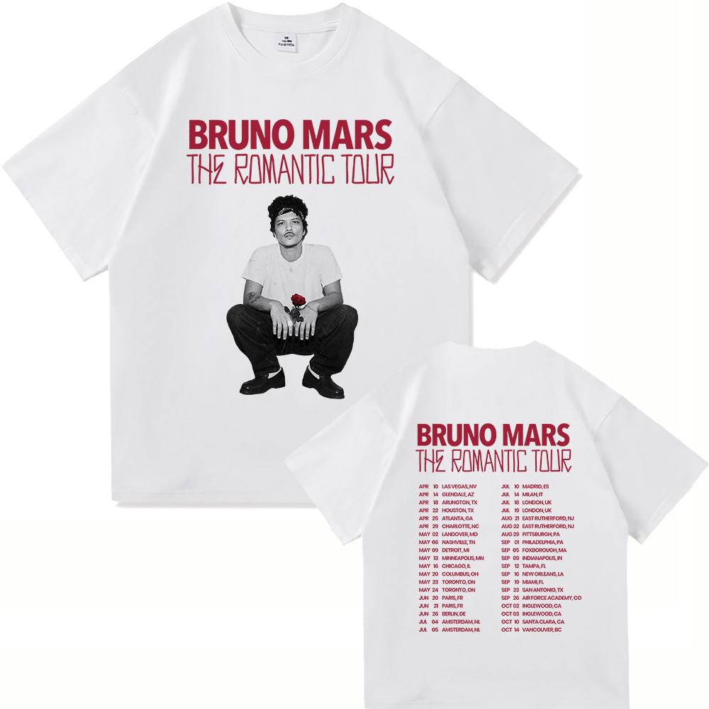The RoUnisextic Album T Shirt Bruno Mars The RoUnisextic Tour UnisexWOMEN Clothing Vintage Harajuku High Quality Tshirts