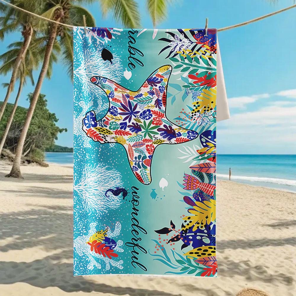 New, Double-sided Velvet Beach Towel, Support Surf Towel, Sports Towel.