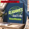Seattle Seahawks Customize Your Name Diamond Painting Round Diamond Rhinestones Mosaic Diamond Embroidery Wall Paintings Rhinestones Gift Frameless
