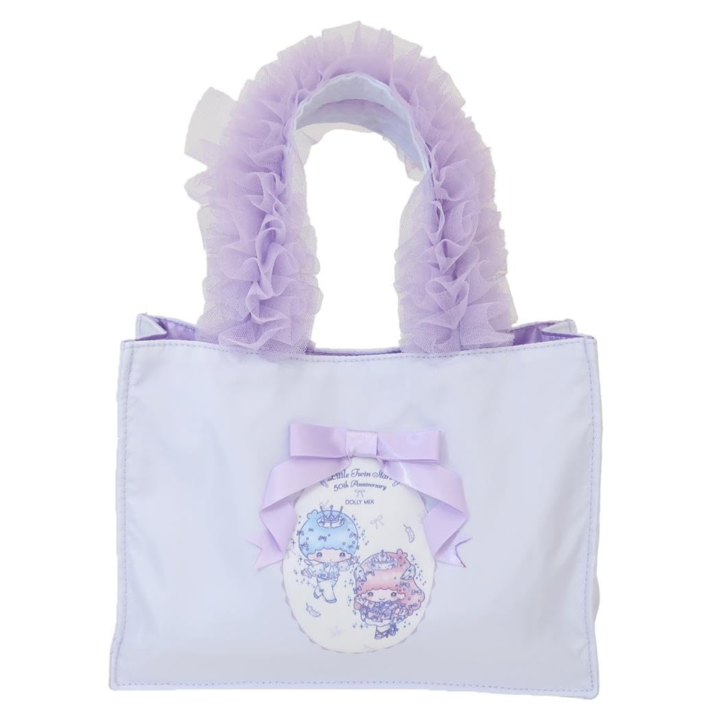 

My Melody & Little Twin Stars x DOLLY MIX Frill Square Handbag, Light Purple