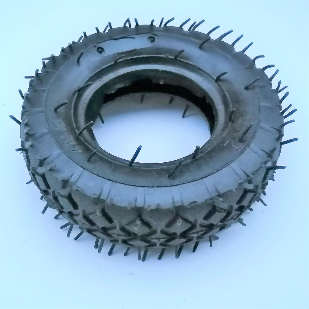 6x2 4-Layer Block Pattern Caster Rubber Pneumatic Wheel