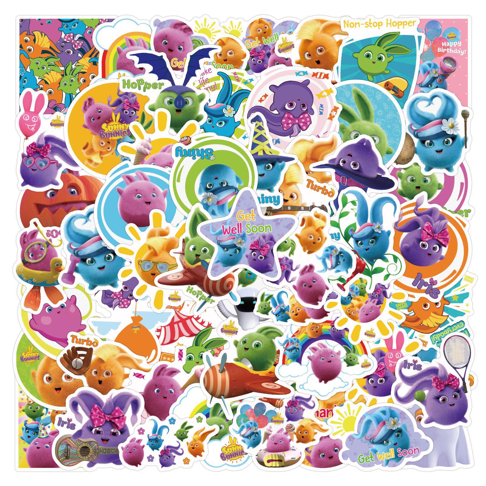 50 Cartoon Sunny Bunnies Graffiti Diary Stickers - New Style