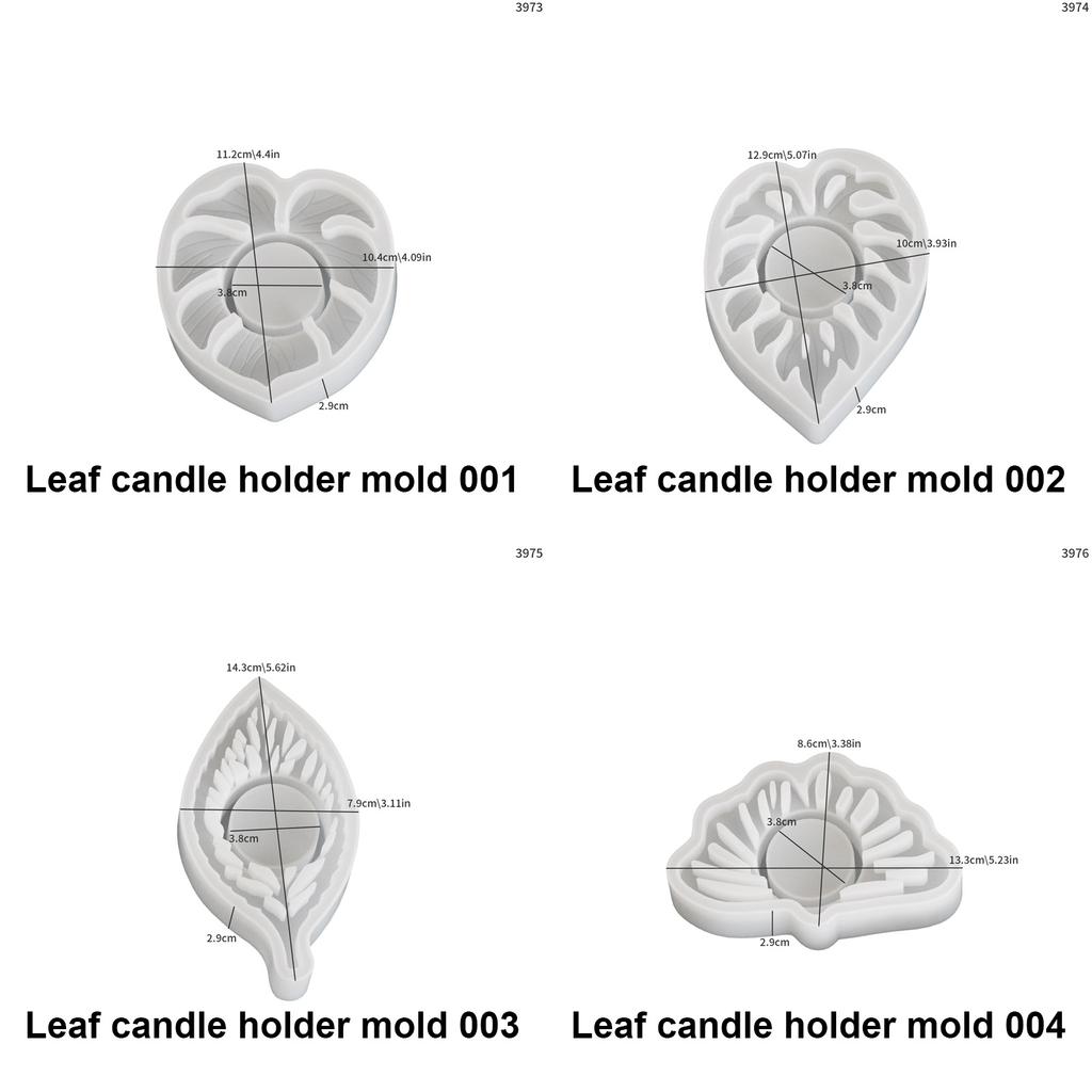 Roztomilost Rostlinné svícny Formy Silikonové Řemeslné Formy Tvar Listu Formy na Základnu Svíček Silikonová Textura pro Řemesla