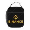 Binance Lunch Bag Reusable Portable Cooler Thermal Lunch Box Oxford Bento Tote Bag for Work Travel Picnic