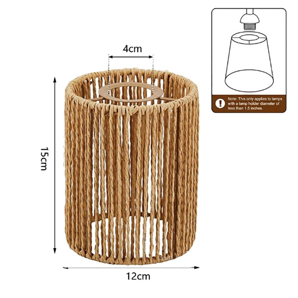 Hanging Woven Lampshade Vintage Style Hanging Light Lampshade  Interior Lighting Ornament