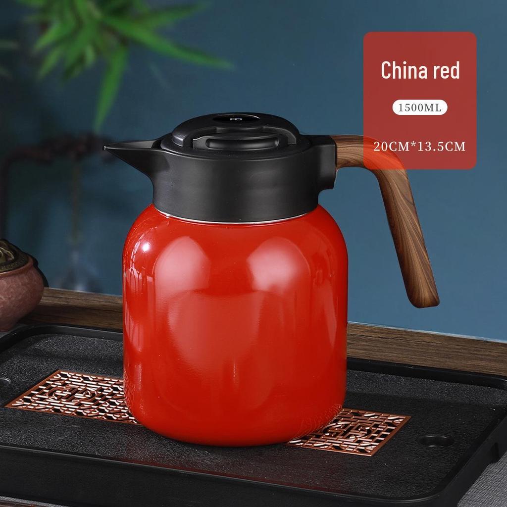 316 Stainless Steel Portable Insulated Teapot with Titanium Plating and Tea-Water Separation, Large Capacity for Stewing