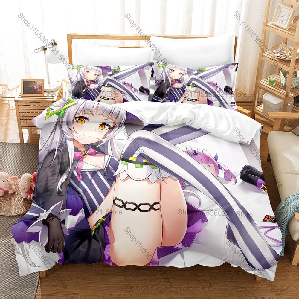 Murasaki Shion Bedding Set 3Pcs Duvet Cover Pillowcase Soft Comfortable Bed Set For Kpop Fans All Sizes Home Textile Decor