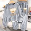 Women Suits Sets Large Size Pullover Sweatshirt Pants Thickened Top Longs Pants Two-piece Oversize 2PC Suit