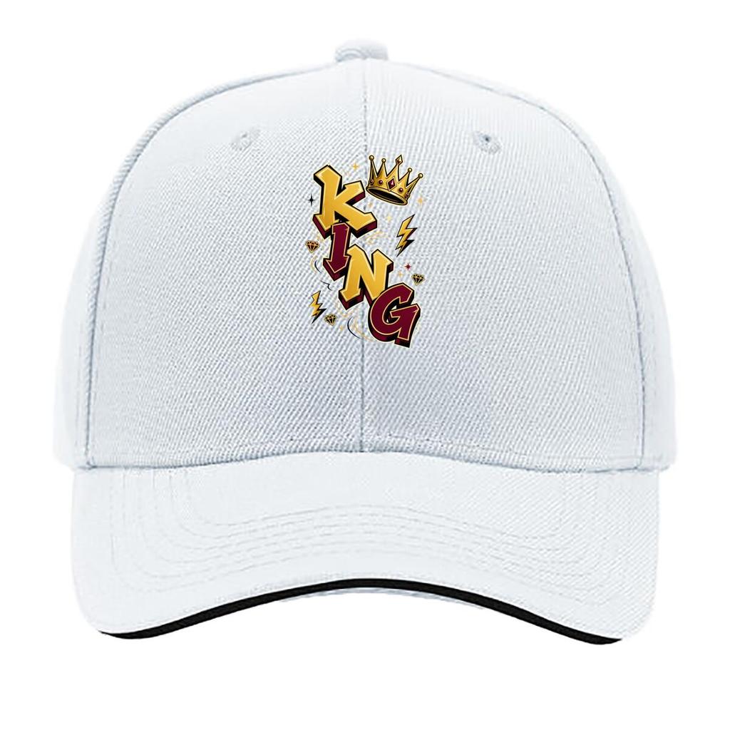 Royal Crown Street Lettering Emblem Sandwich Baseball Cap Sun Cap Outdoor Workouts Hat