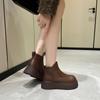 2025 new Martin boots women's British style platform short boots small retro versatile spring and autumn single boots winter