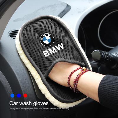 Car Washing Gloves Foam Wiping Cloth Cleaning Tool For E46 E90 E60 F30 F10 E39 I3 I4 X1 X2 X3 X5 X4 X6 X7 M3 M4 M5 G30 G20