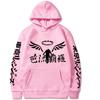 Autumn and Winter Anime Gambar Valhalla Logo Printed Hoodie Neutral Fashion Sports and Leisure Street Wear Pure Cotton Hoodie