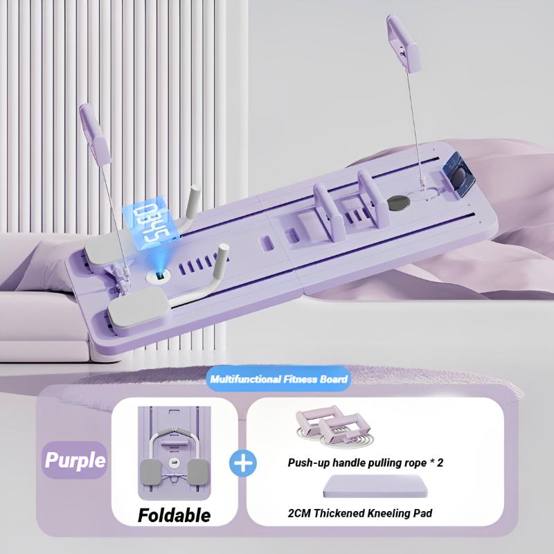 

Abdominal Exercise Board Automatic Rebound Adjustable Leg Arm Multifunctional Fitness Equipment for Tummy Slimming фіолетовий