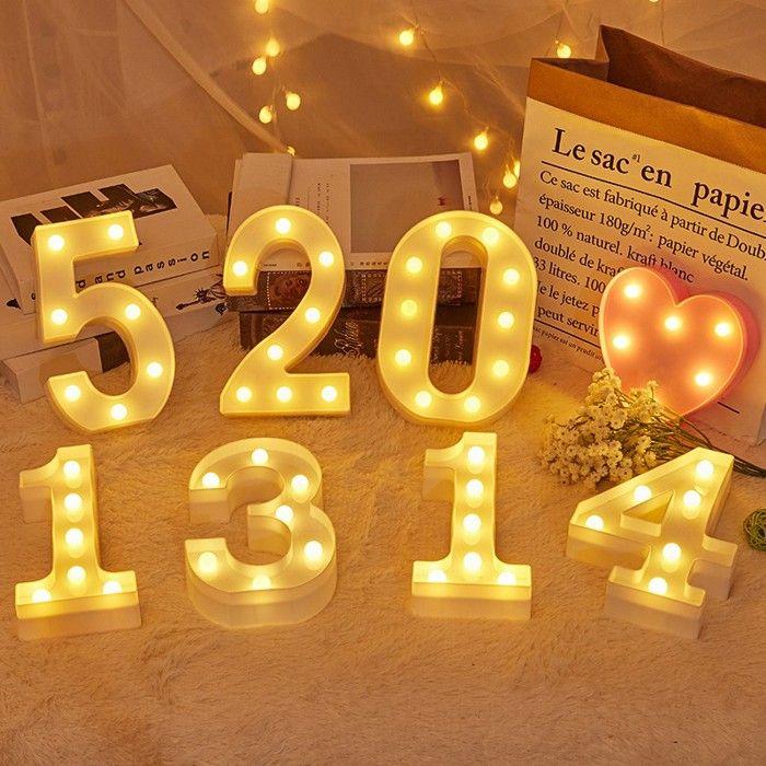 Lettre lumineuse - JANDEI - G - 22 cm - Lumière blanche chaude - Fonctionnement sur piles