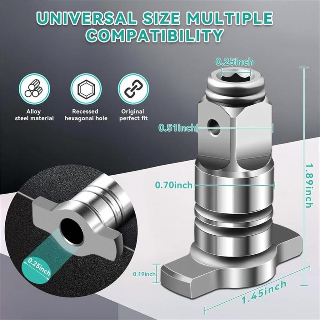 Shaft Conversion Head,Electric With Internal Strong Magnet For Bits Drills Charging Accessories