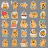 50 Capybara Doodle Stickers Personalized Cartoon Cute Animal Kapibala Decorative Water Cup Mobile Phone Stickers