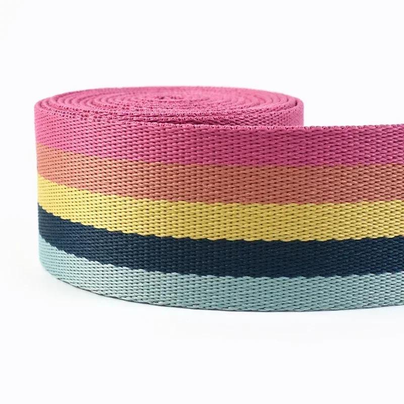 2-10Meters Meetee 1.6mm Thick Polyester Webbing Band Backpack Ribbon Tape Pet Collar Decor Bias Banding DIY Garment Accessories
