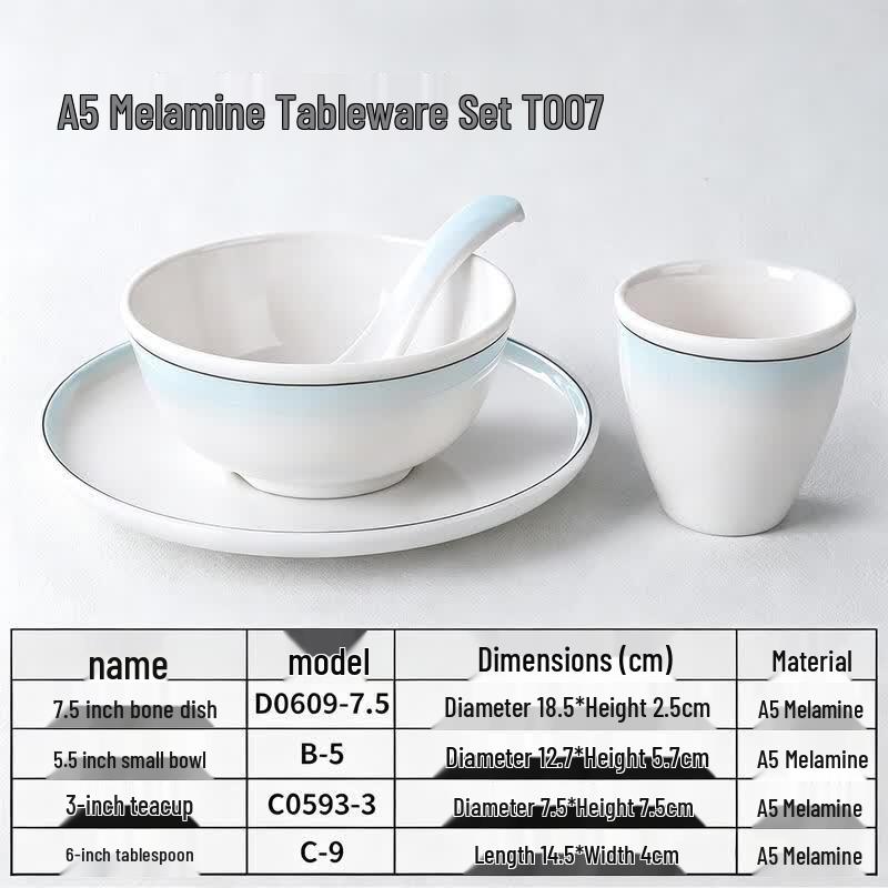Chef Boat A5 Melamine Tableware Set
