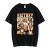 90s Singer Britney Spears Beautiful Photo Graphic Print Tshirt Fashion Hip Hop Oversized T Shirt Harajuku Short Sleeve T Shirts
