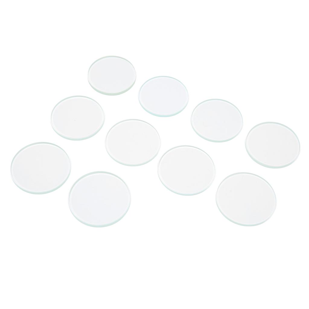 Round Flat Watch Lens Professional Round Flat Glass Replacement Parts for Watchmaker Repair