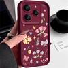 Für Xiaomi 14T Pro 13T Poco X7 F6 X6 Pro Redmi Note 14 Pro 13 12 11 Hülle Blumendruck Weiches Silikon Stoßfest Linsenschutz TPU Matt Handyhülle