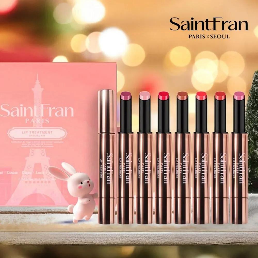SAINTFRAN Rouge à Lèvres Lip Treatment Lipstick & Lip Balm 6-Piece Package Set 6-Piece Lipstick Package Set